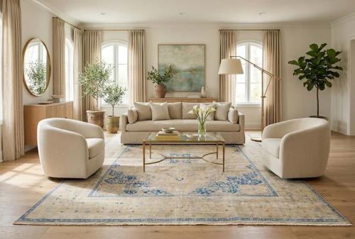 9'5x12'2 Hand Knotted Tribal Floral Oriental Wool Rug