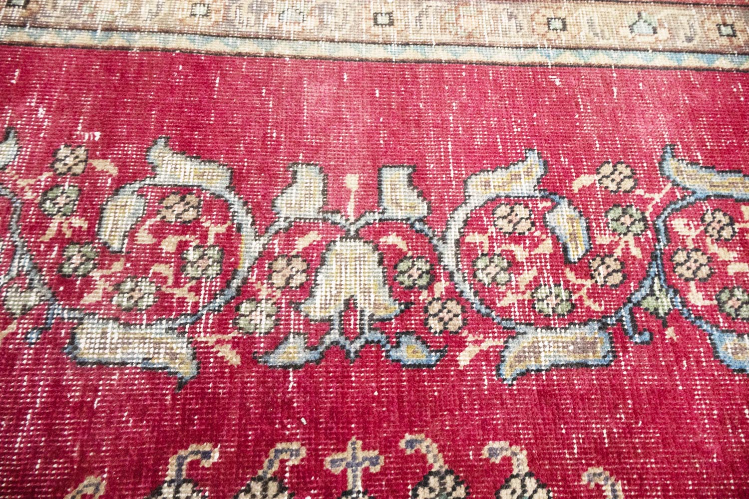 9'7x12'1 Hand Knotted Traditional Floral Oriental Wool Rug - Image 7