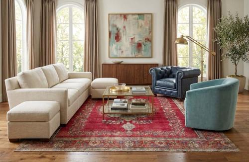 9'7x12'1 Hand Knotted Traditional Floral Oriental Wool Rug