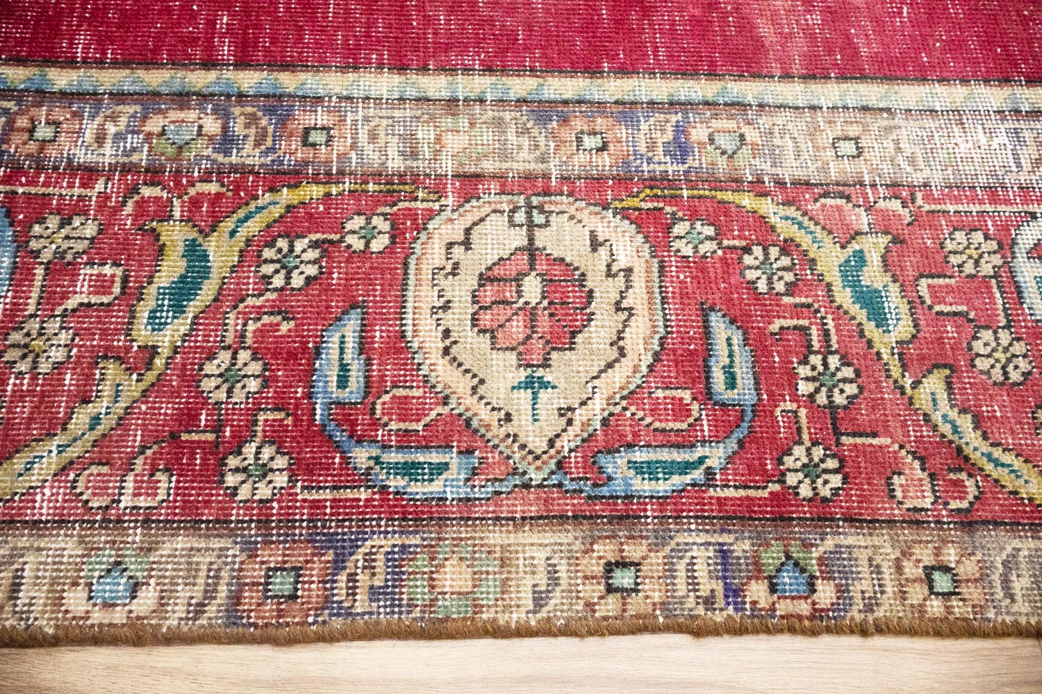 9'7x12'1 Hand Knotted Traditional Floral Oriental Wool Rug - Image 11