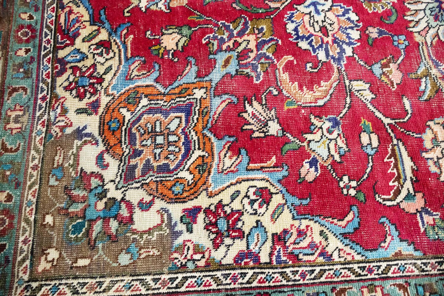 9'8x13'3 Hand Knotted Traditional Floral Oriental Wool Rug - Image 12