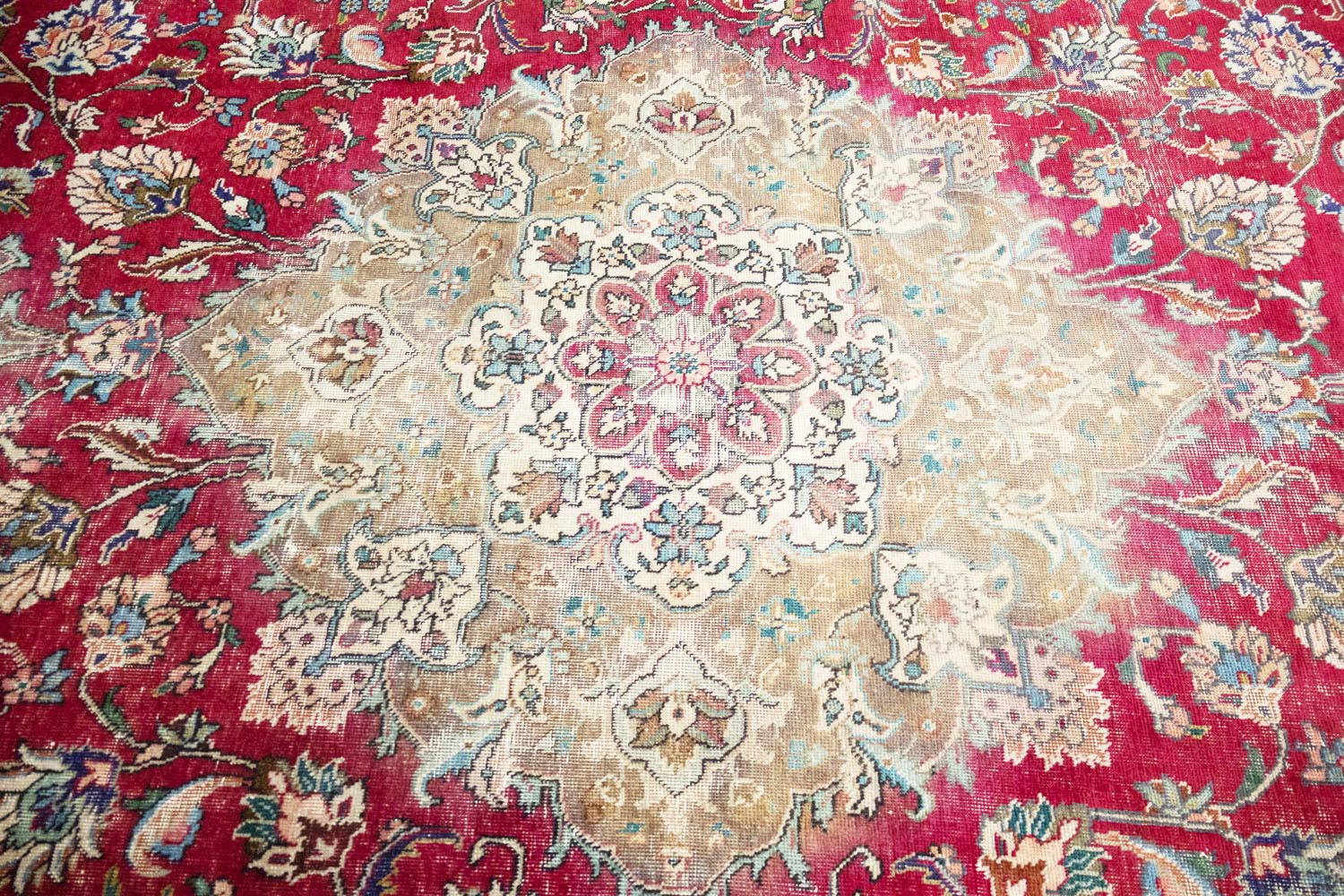 9'8x13'3 Hand Knotted Traditional Floral Oriental Wool Rug - Image 6