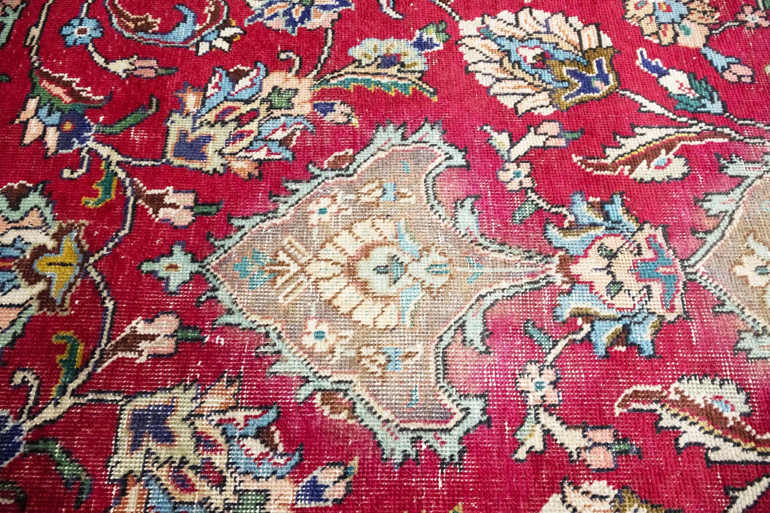 9'8x13'3 Hand Knotted Traditional Floral Oriental Wool Rug - Image 9