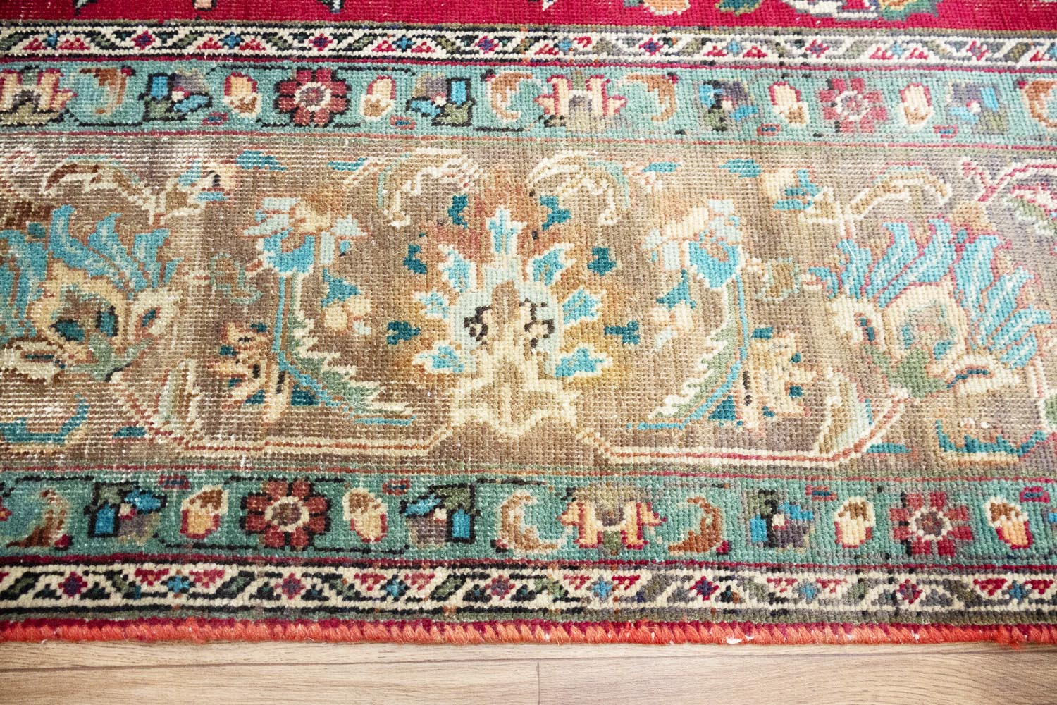 9'8x13'3 Hand Knotted Traditional Floral Oriental Wool Rug - Image 11
