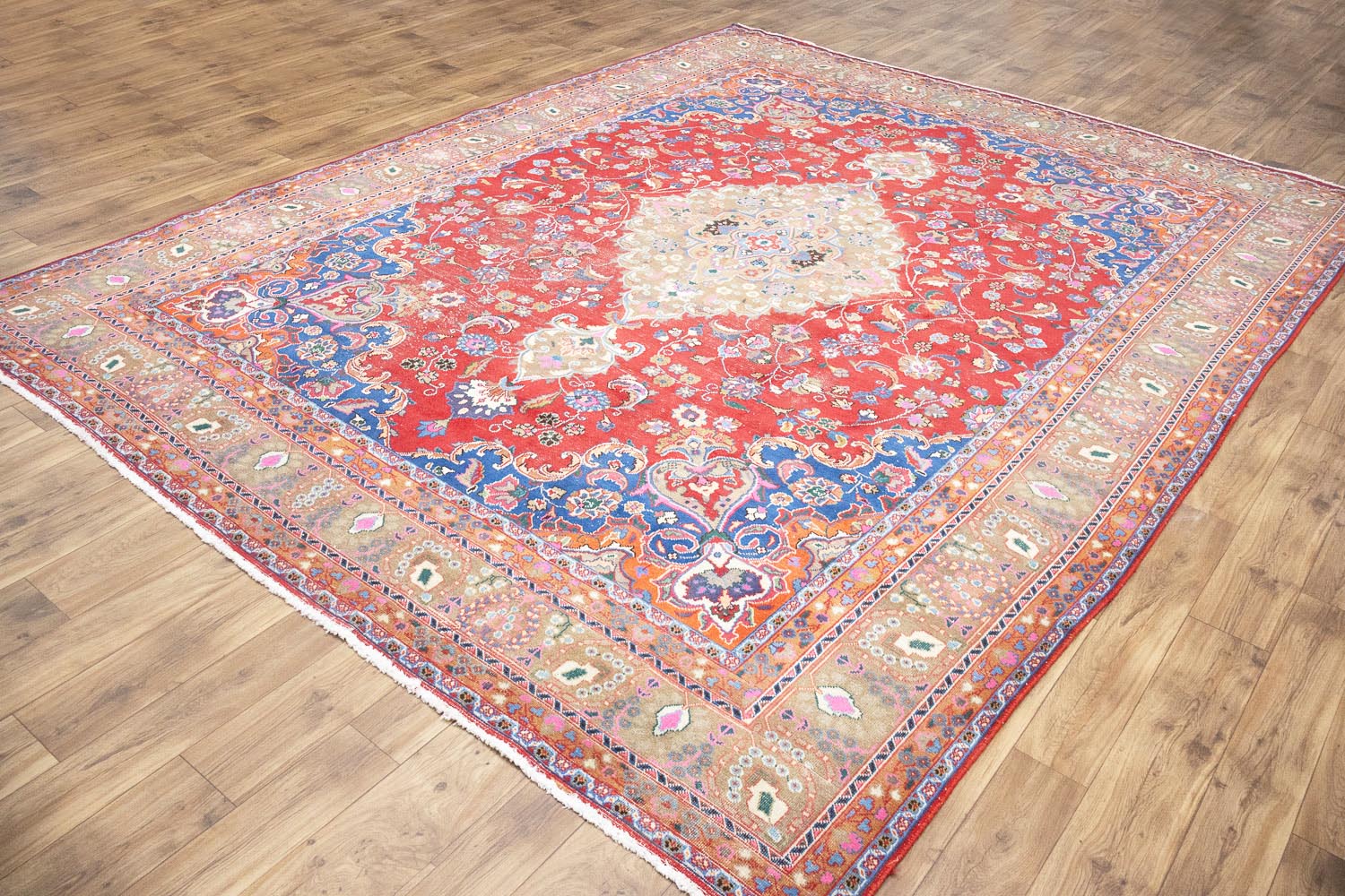 9'8x12'6 Hand Knotted Traditional Floral Oriental Wool Rug - Image 18