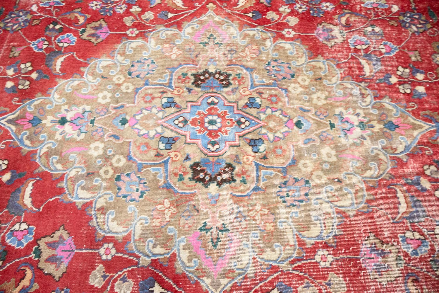 9'8x12'6 Hand Knotted Traditional Floral Oriental Wool Rug - Image 7