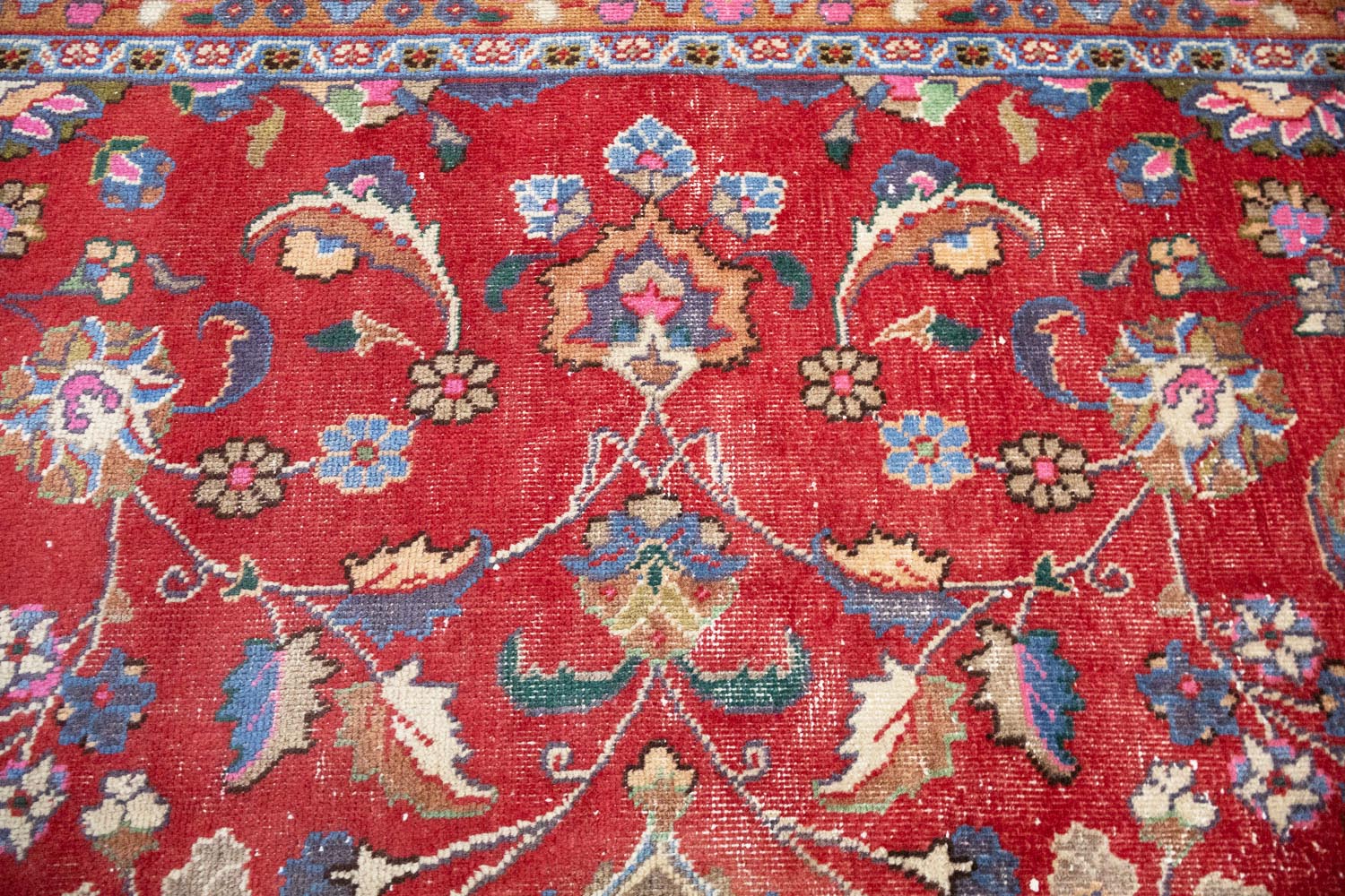 9'8x12'6 Hand Knotted Traditional Floral Oriental Wool Rug - Image 8