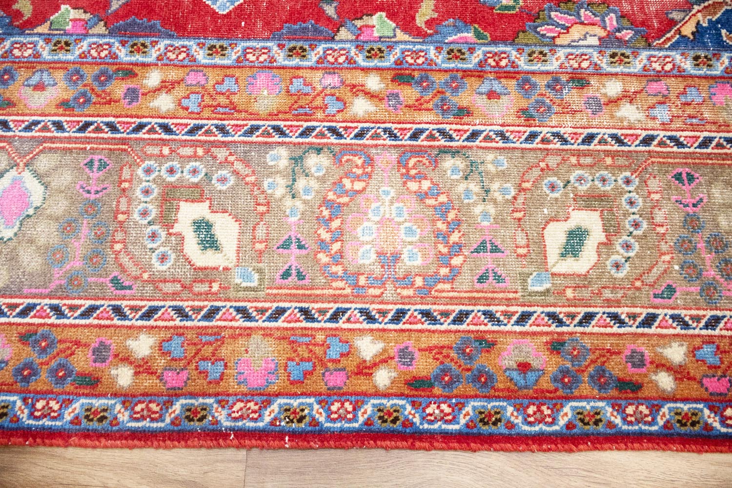 9'8x12'6 Hand Knotted Traditional Floral Oriental Wool Rug - Image 10