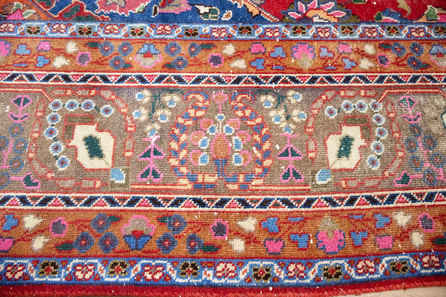 9'8x12'6 Hand Knotted Traditional Floral Oriental Wool Rug - Image 11