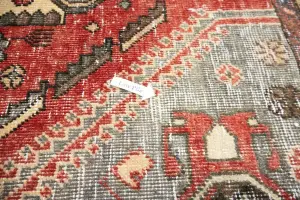 5'0x6'9 Hand Knotted Tribal Geometric Oriental Wool Rug