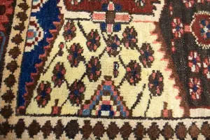3'9x6'6 Hand Knotted Floral Traditional Oriental Wool Rug