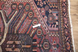 4'0x6'5 Hand Knotted Tribal Geometric Oriental Wool Rug
