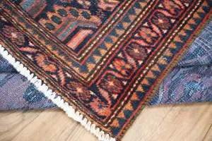 4'0x6'5 Hand Knotted Tribal Geometric Oriental Wool Rug