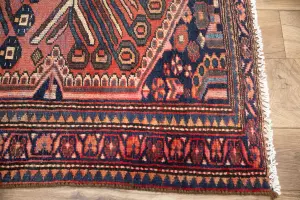 4'0x6'5 Hand Knotted Tribal Geometric Oriental Wool Rug