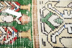 5'0x6'5 Hand Knotted Tribal Pictorial Oriental Wool Rug