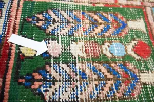 5'0x6'5 Hand Knotted Tribal Pictorial Oriental Wool Rug