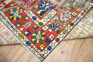 5'0x6'5 Hand Knotted Tribal Pictorial Oriental Wool Rug