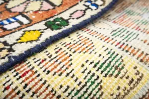5'0x6'5 Hand Knotted Tribal Pictorial Oriental Wool Rug