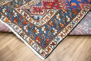 5'3x10'1 Hand Knotted Tribal Geometric Oriental Wool Rug