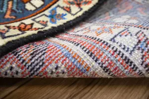 5'3x10'1 Hand Knotted Tribal Geometric Oriental Wool Rug