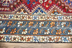 5'3x10'1 Hand Knotted Tribal Geometric Oriental Wool Rug