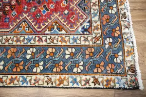 5'3x10'1 Hand Knotted Tribal Geometric Oriental Wool Rug