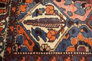 4'8x9'2 Hand Knotted Tribal Floral Oriental Wool Rug
