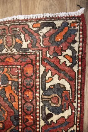 4'8x9'2 Hand Knotted Tribal Floral Oriental Wool Rug