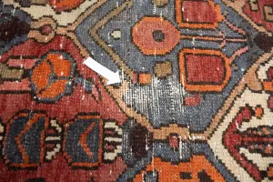 4'8x9'2 Hand Knotted Tribal Floral Oriental Wool Rug