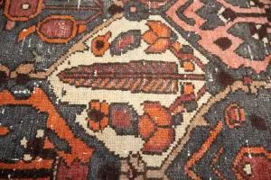 4'8x9'2 Hand Knotted Tribal Floral Oriental Wool Rug