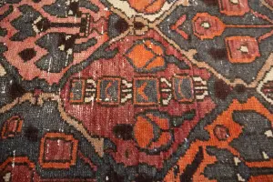 4'8x9'2 Hand Knotted Tribal Floral Oriental Wool Rug