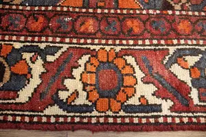 4'8x9'2 Hand Knotted Tribal Floral Oriental Wool Rug