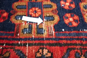 5'2x8'10 Hand Knotted Tribal Geometric Oriental Wool Rug