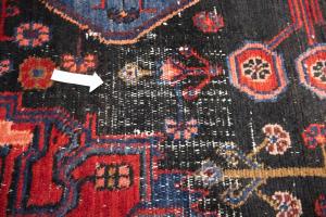 5'2 X 8'10 Hand Knotted Charcoal Floral Orintal Wool rug