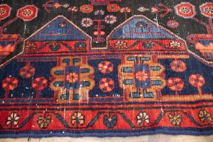 5'2 X 8'10 Hand Knotted Charcoal Floral Orintal Wool rug