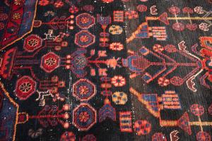 5'2 X 8'10 Hand Knotted Charcoal Floral Orintal Wool rug
