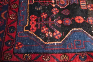 5'2x8'10 Hand Knotted Tribal Geometric Oriental Wool Rug