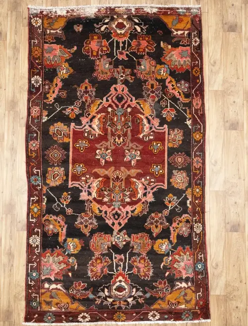 5'2x9'3 Hand Knotted Floral Classic Oriental Wool Rug