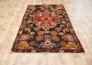 5'2x9'3 Hand Knotted Floral Classic Oriental Wool Rug