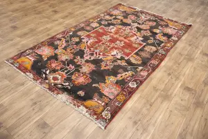 5'2x9'3 Hand Knotted Floral Classic Oriental Wool Rug