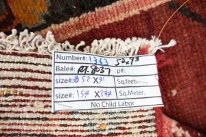 5'2x9'3 Hand Knotted Floral Classic Oriental Wool Rug