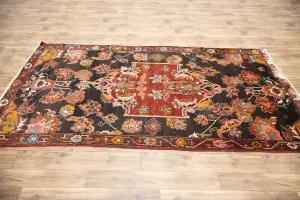 5'2x9'3 Hand Knotted Floral Classic Oriental Wool Rug