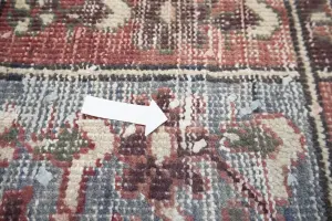 4'9x9'9 Hand Knotted Tribal Geometric Oriental Wool Rug