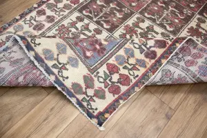 4'9x9'9 Hand Knotted Tribal Geometric Oriental Wool Rug