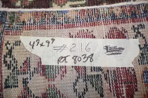 4'9x9'9 Hand Knotted Tribal Geometric Oriental Wool Rug