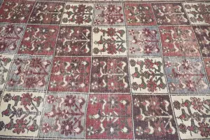 4'9x9'9 Hand Knotted Tribal Geometric Oriental Wool Rug