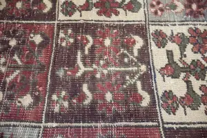 4'9x9'9 Hand Knotted Tribal Geometric Oriental Wool Rug