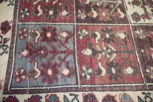 4'9x9'9 Hand Knotted Tribal Geometric Oriental Wool Rug
