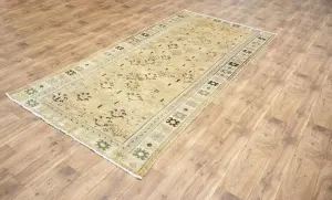 4'8x9'8 Hand Knotted Tribal Floral Oriental Wool Rug