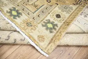 4'8x9'8 Hand Knotted Tribal Floral Oriental Wool Rug